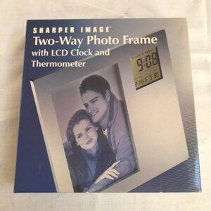 Sharper Image two way photo Frame Clock